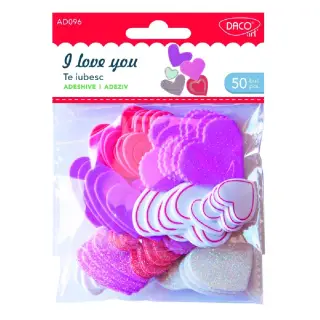 Accesorii craft - AD096 Te iubesc spuma autoadeziva DACO