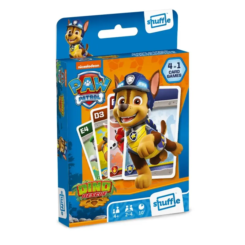 Joc 4 in 1 Paw Patrol Dino, Shuffle Fun