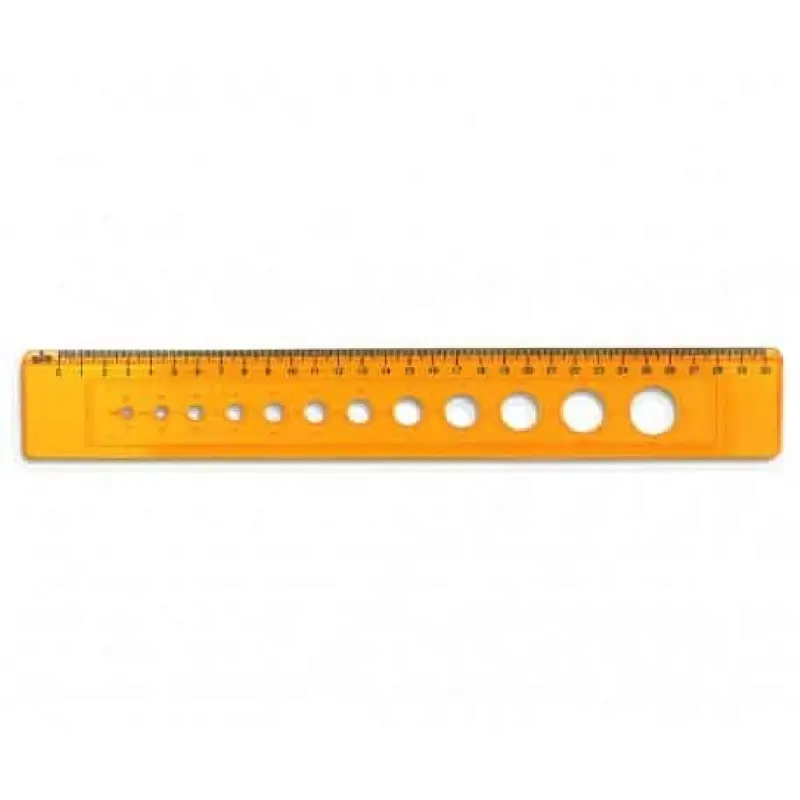 Sablon Rigla/Liniar 30 cm 12 cercuri RIO 802