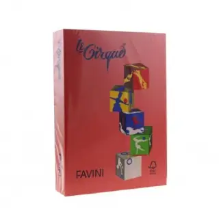 Carton Color 160G/MP A4 Rosu – Favini (209)