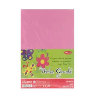 Hartie Gumata 10 coli, Daco Roz (HG401RZ)