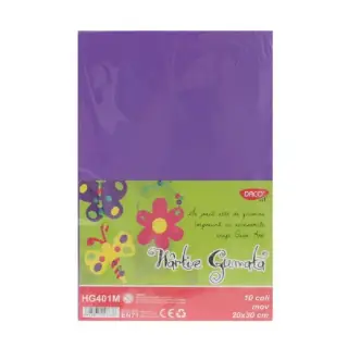 Hartie Gumata 10 coli, Daco Mov (HG401M)