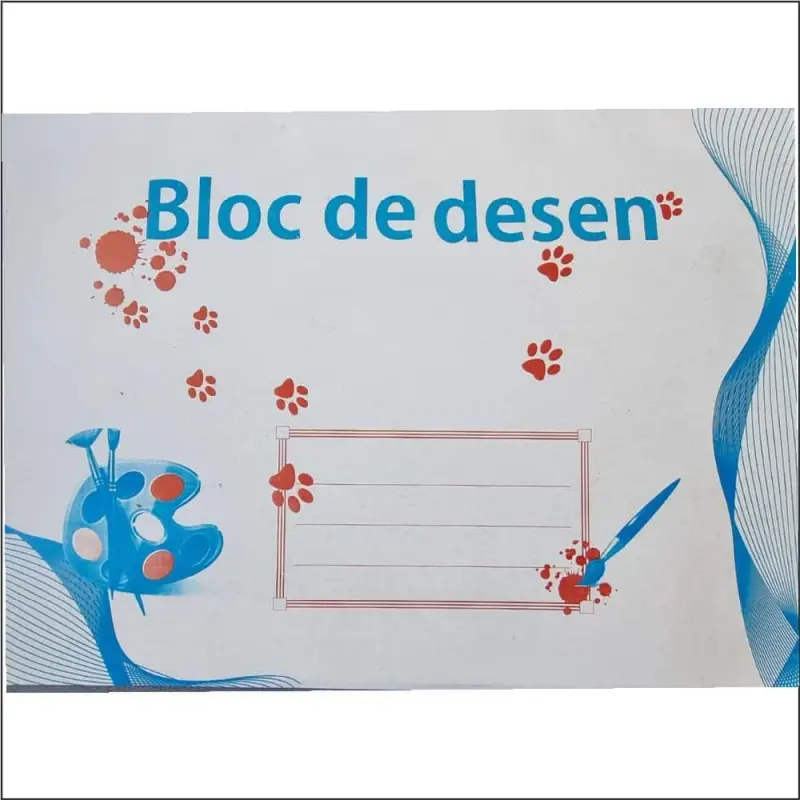 Bloc desen A3, 16 file, 120g/m2