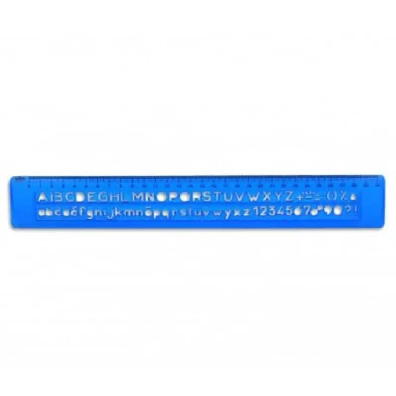 Sablon Rigla/Liniar litere si cifre drepte 30cm RIO 805