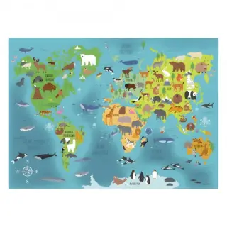 Mapa birou Starpak Harta animalelor, A3, cu 2 fete