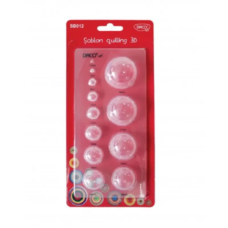 Sablon Quilling 3D 12 forme DACO SB012