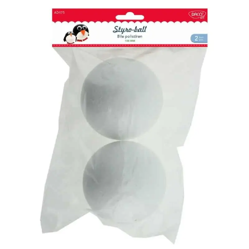 Accesorii craft - AD175 bile polistiren set 2, 10 cm