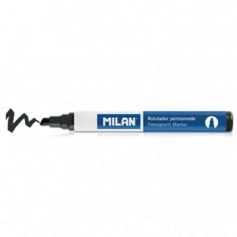 Marker Permanent MILAN Varf Tesit Negru