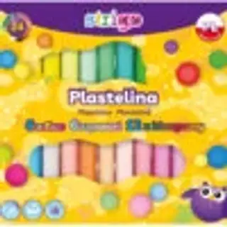 Plastilina Strigo 24 culori mix (6 x fluorescente, 6 x pastel, 12 x clasice)