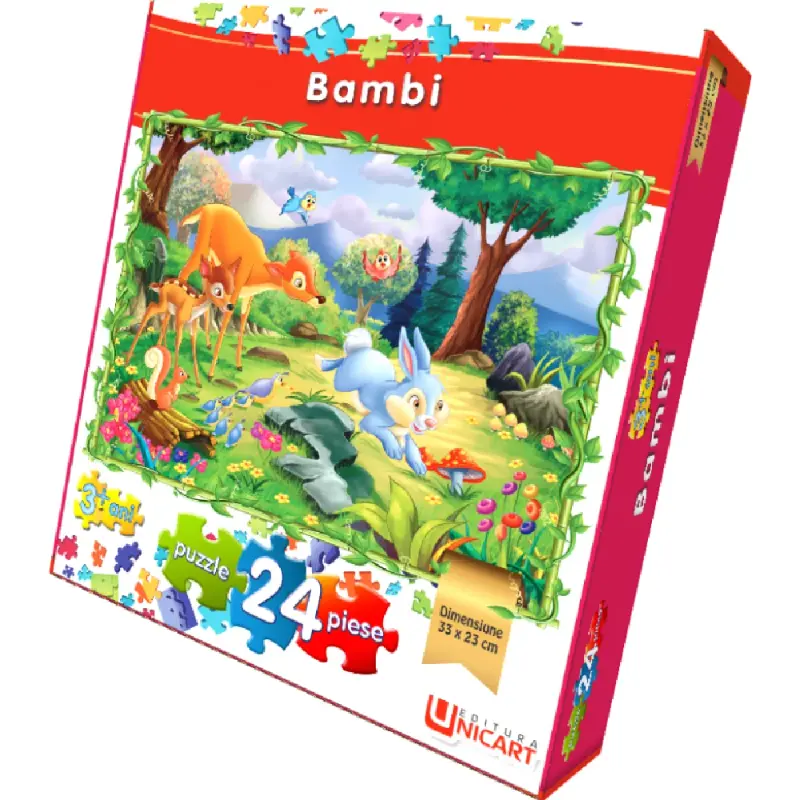 Puzzle 24 piese - Bambi 33x23 cm