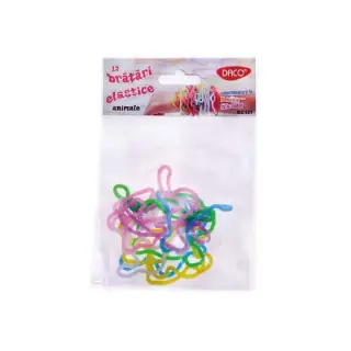 Bratari Elastice, 12buc/set, Animale