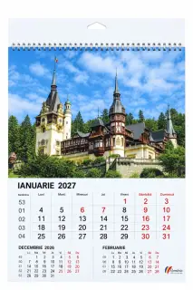 Calendar A3 policromie Romania 2027