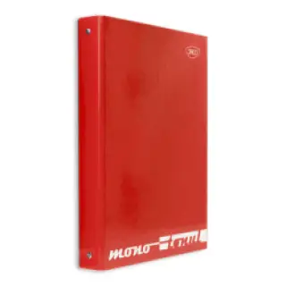 Caiet mecanic laminat 4 inele A4 Rosu
