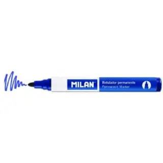 Marker Permanent MILAN Varf Rotund Albastru