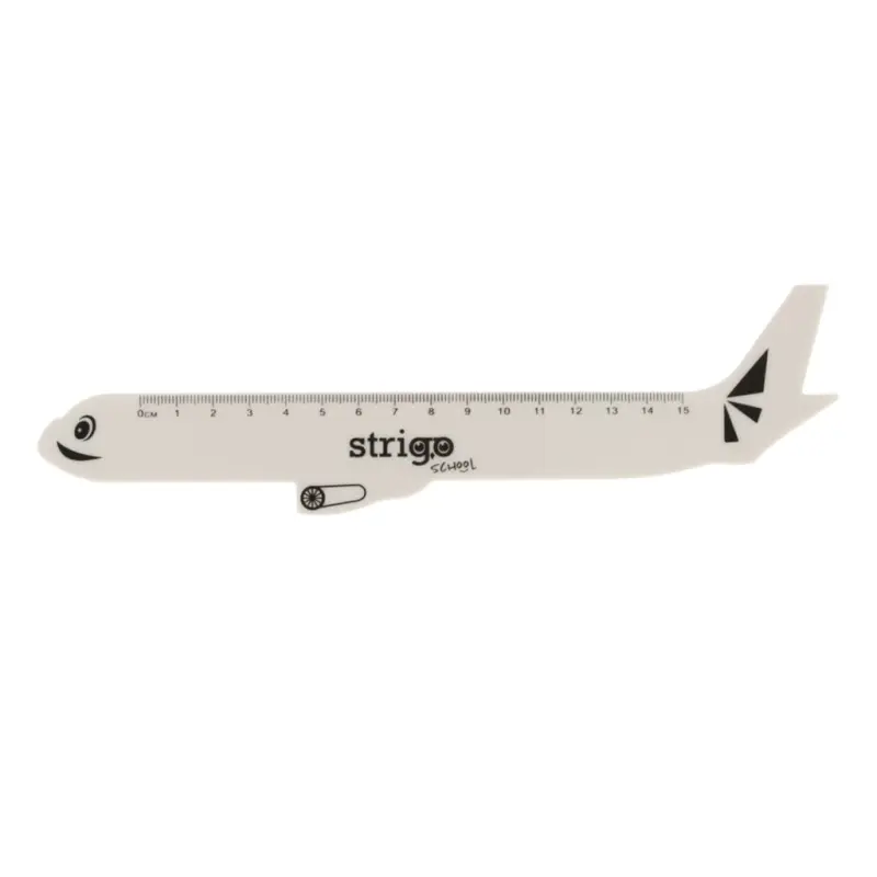Riglă Strigo plastic Avion 15 cm