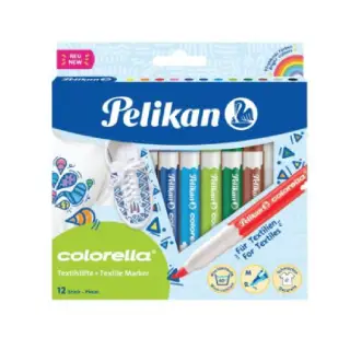 Carioca Colorella Textile, Set 12 culori