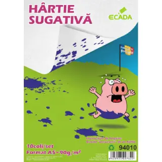 Hartie sugativa A5 10coli/set ECADA