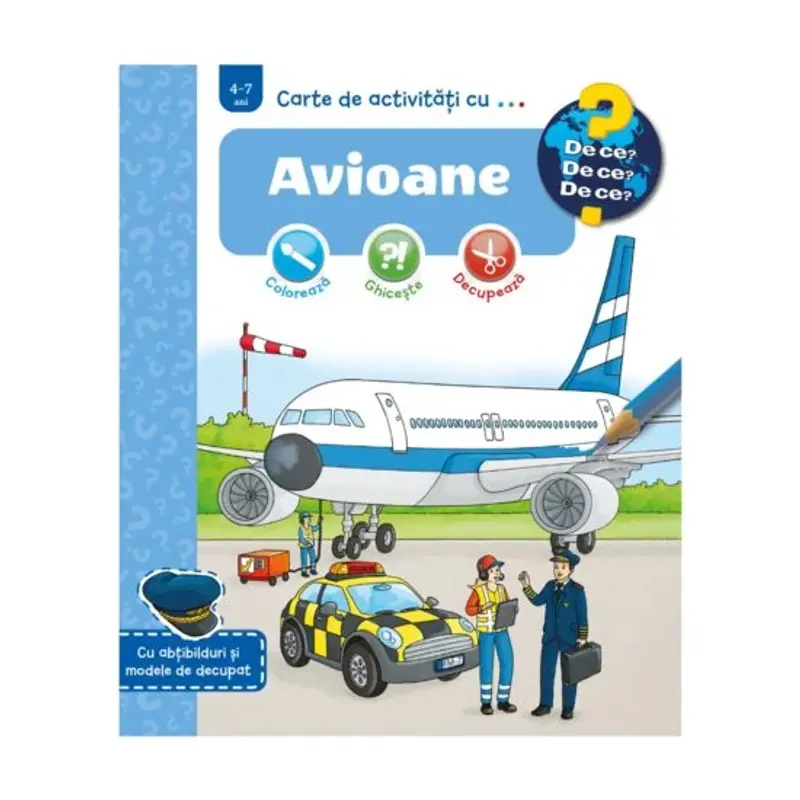 Carte de activități cu... Avioane (4-7 ani)