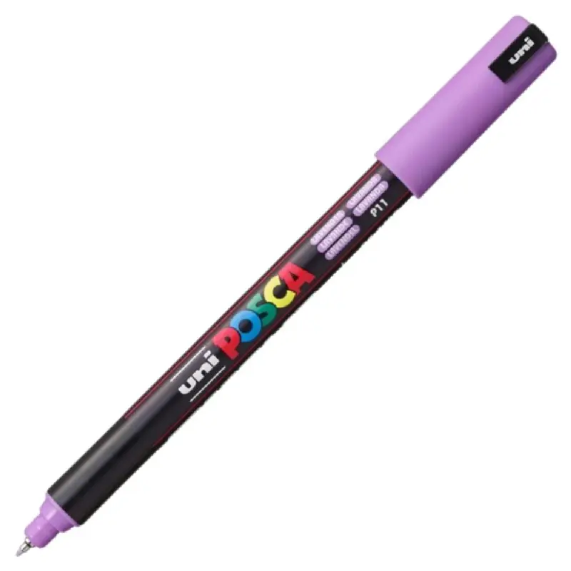 Marker UNI PC-1MR Posca, 0.7 mm, varf fin metalic Violet