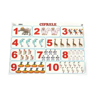 Plansa Cifrele A4 - Carton 230g/mp