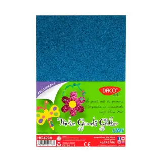 Hartie Gumata Autoadeziva Glitter 20X30CM, 10 coli, Daco (HG420A)