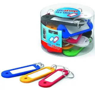 Set 20 bucati Breloc pentru chei cu eticheta 5x2.2cm