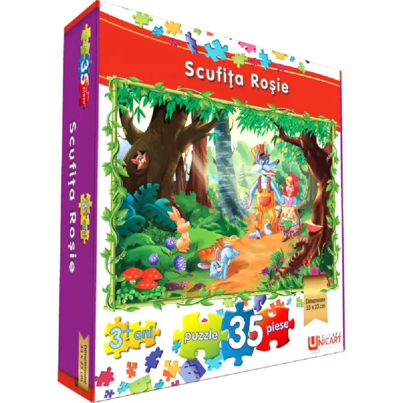 Puzzle 35 piese - Scufita Rosie 33x23 cm