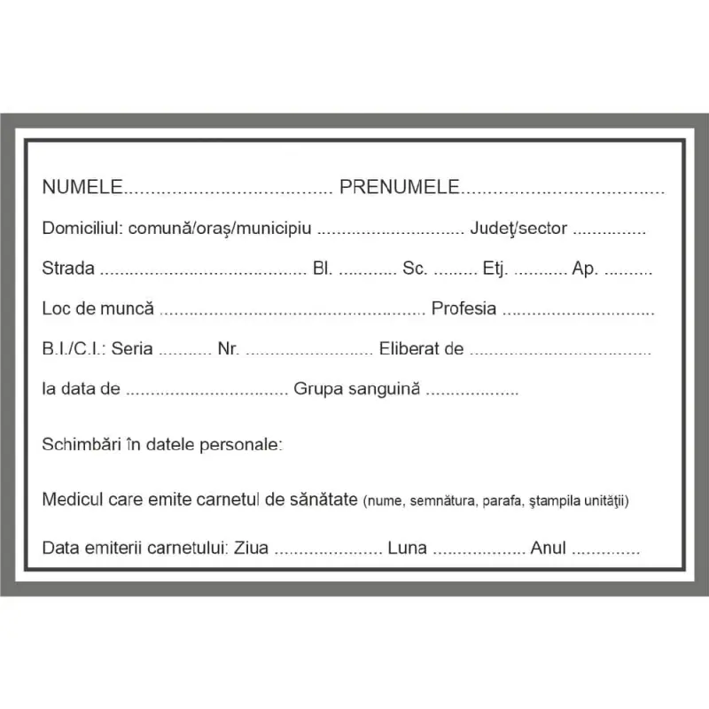 Carnet de sanatate