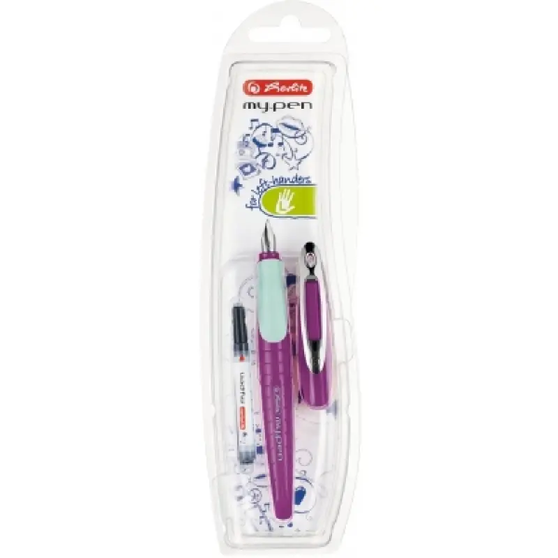 Stilou My.Pen pentru stangaci culoare Lila/Menta