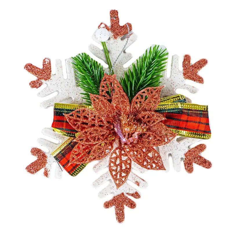 Ornament Craciun, Fulg de nea, 14.5 cm