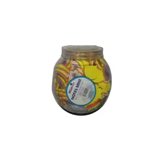 Notes adeziv Office Cover, 75 coli, 45x45mm, 3 culori, 4 forme, 100 buc/borcan