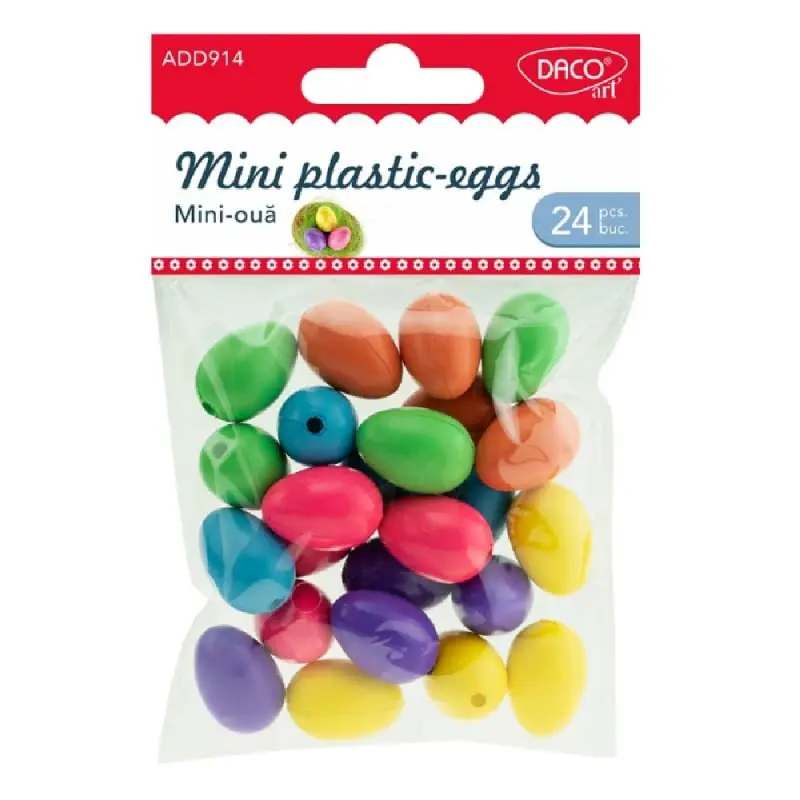 Accesorii Craft - AD914 Mini Oua plastic 2.5 CM DACO