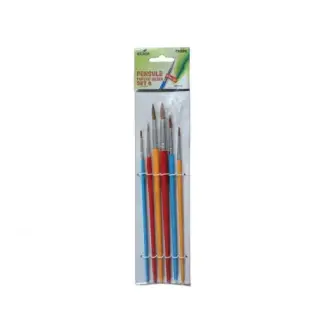 Set 6 pensule pictura varf rotund Ecada