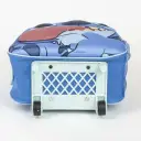 Ghiozdan gradinita Cerda Stitch 3D, 31cm, 1 compartiment, tip troller, albastru 3