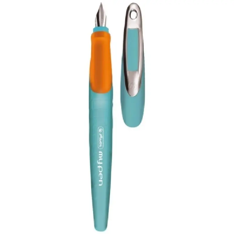 Stilou My.Pen Pentru Stangaci Penita L Turcoaz/Orange