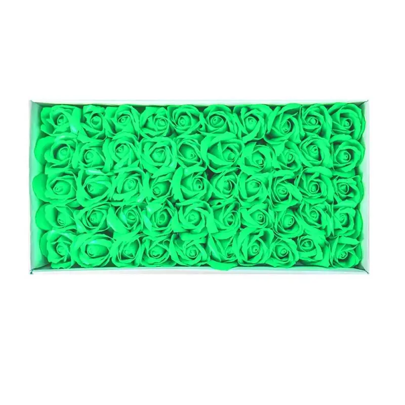 Trandafiri decorativi, din sapun, 50 buc/set - LIME