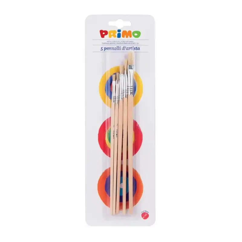 Set pensule drepte Morocolor Primo, 5 bucati/set