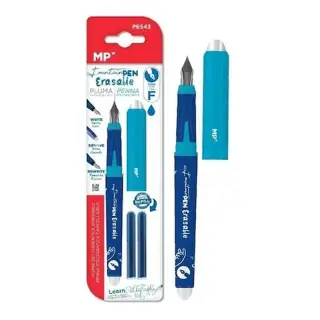Stilou cu rescriere Main Paper, varf Fine Line, 6 rezerve cerneala, blister PE543