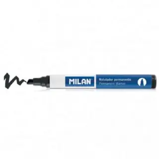 Marker Permanent MILAN Varf Tesit Negru