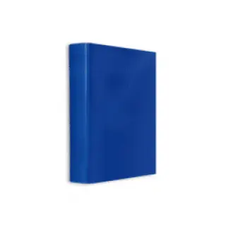 Caiet Mecanic Plastifiat, 2 Inele, A5 Albastru