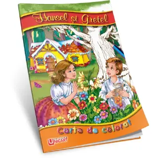 Carte de colorat - Hansel si Gretel
