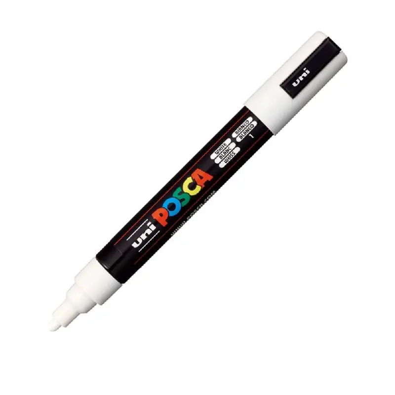 Marker UNI Posca, 1.8-2.5 mm, ALB
