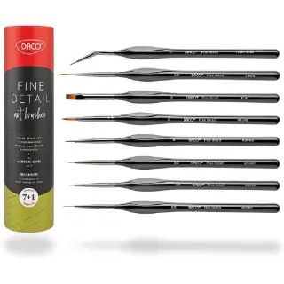Pensule Set 7 plus 1 pentru miniatura si detaliu