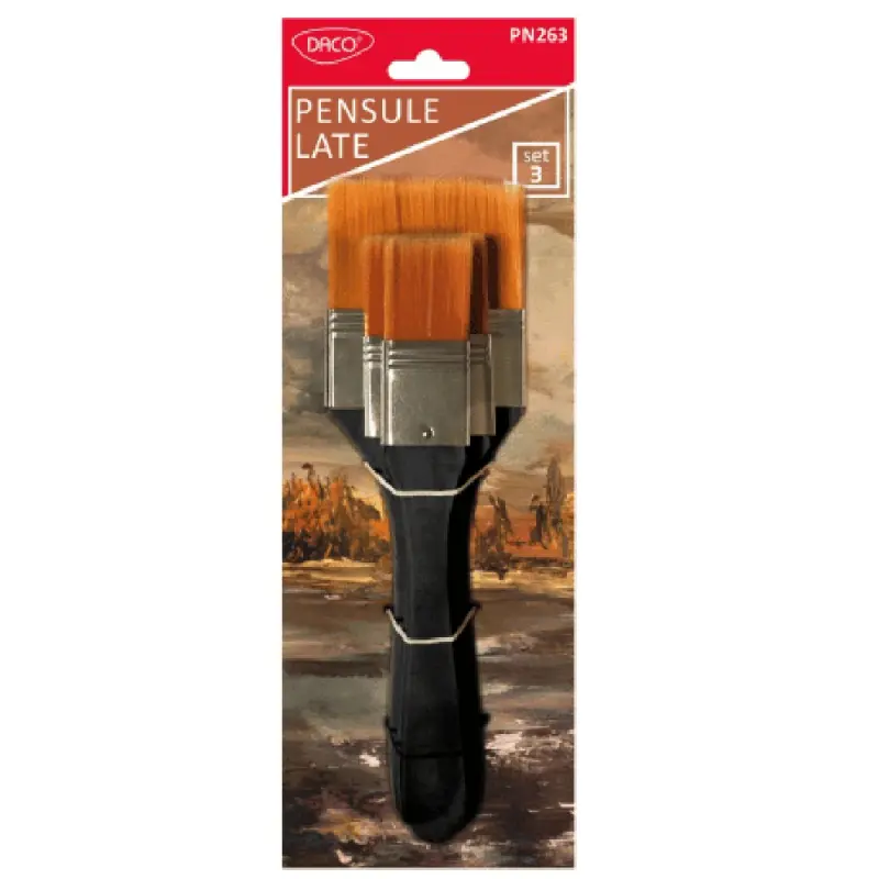 Pensule set 3 par sintetic late