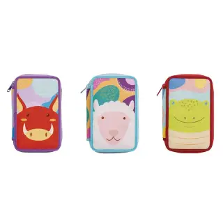 Penar 3 fermoare echipat 44 piese Animals - Diferite modele