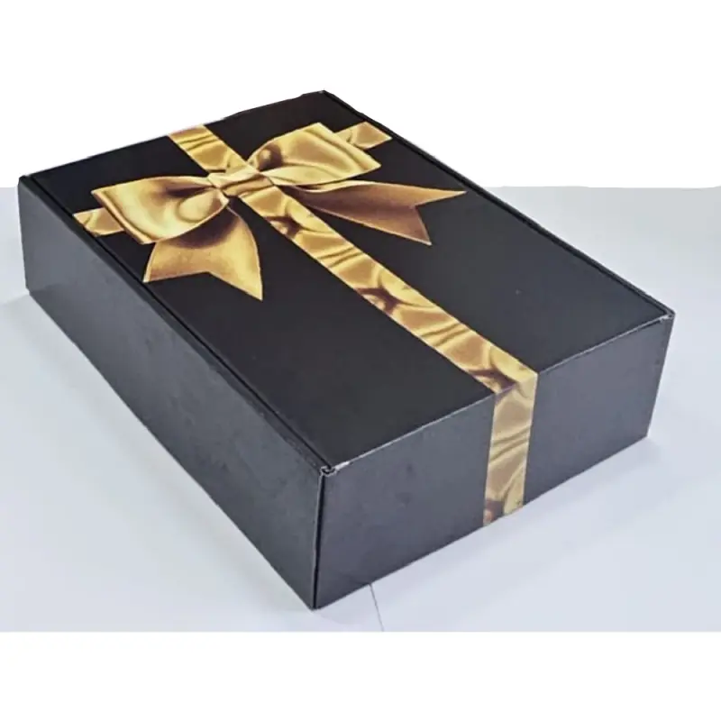 Cutie Carton Cadou Autoformat 330x240x90 Negru/Argintiu