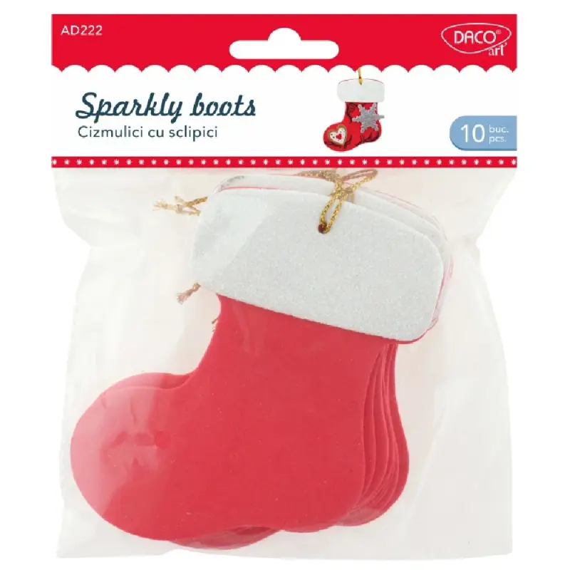 Accesorii craft - AD222 Cizmulici cu sclipici