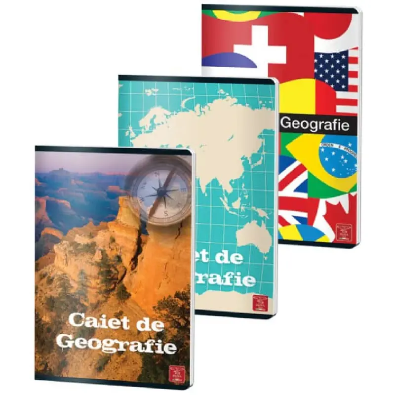 Caiet Geografie A4 24 file Coperta Policromie