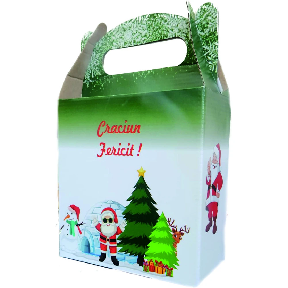Cutie Carton Cadou Verde Mica 180x80x180 mm