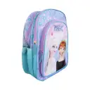 Ghiozdan St.Majewski Frozen - Magic of Nature, 38cm, 3 compartimente, 2 buzunare, bleu cu mov 2